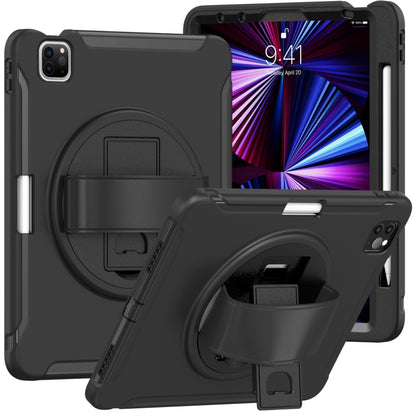 360 Degree Rotation PC + TPU Protective Case with Holder & Hand-strap