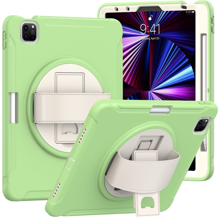 360 Degree Rotation PC + TPU Protective Case with Holder & Hand-strap