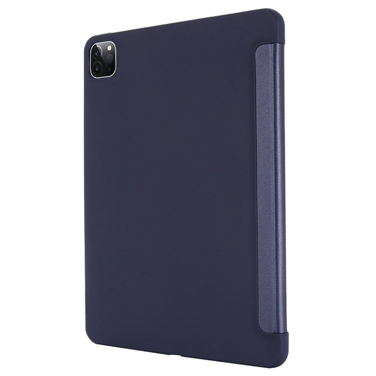 TPU Horizontal Flip Leather Case with Three-folding Holder