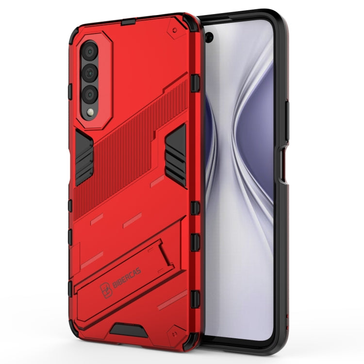 Punk Armor 2 in 1 PC + TPU Shockproof Case with Invisible Holder