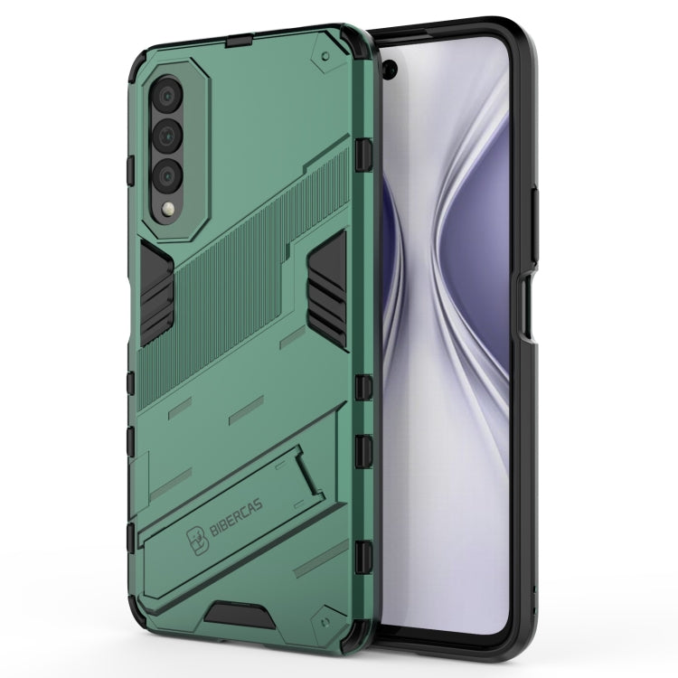 Punk Armor 2 in 1 PC + TPU Shockproof Case with Invisible Holder