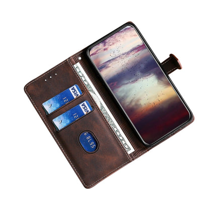 Stitching Skin Feel Magnetic Buckle Horizontal Flip PU Leather Case with Holder & Card Slots & Wallet