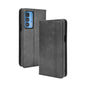 Magnetic Buckle Retro Crazy Horse Texture Horizontal Flip Leather Case with Holder & Card Slots & Photo Frame, Series 2