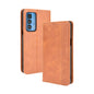 Magnetic Buckle Retro Crazy Horse Texture Horizontal Flip Leather Case with Holder & Card Slots & Photo Frame, Series 2