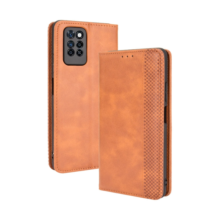 Magnetic Buckle Retro Crazy Horse Texture Horizontal Flip Leather Case with Holder & Card Slots & Photo Frame, For ZTE Blade A51, For ZTE Blade A71, For T-Mobile REVVL V+ 5G, For Infinix Hot 10s / 10s NFC / 10T, For Infinix Note 10 Pro / 10 Pro NFC    ...
