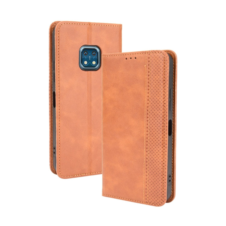 Magnetic Buckle Retro Crazy Horse Texture Horizontal Flip Leather Case with Holder & Card Slots & Photo Frame, Series 1