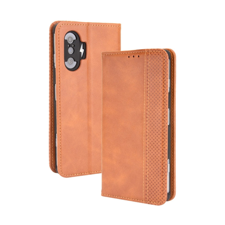 Magnetic Buckle Retro Crazy Horse Texture Horizontal Flip Leather Case with Holder & Card Slots & Photo Frame, Series 1