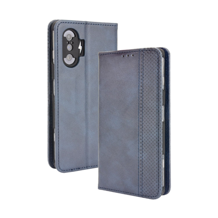 Magnetic Buckle Retro Crazy Horse Texture Horizontal Flip Leather Case with Holder & Card Slots & Photo Frame, Series 1