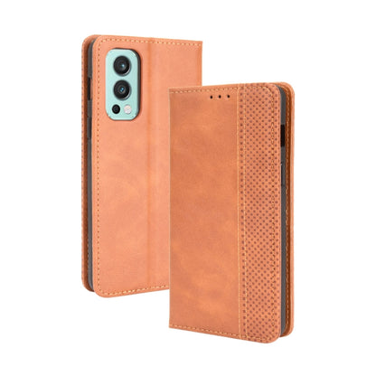 Magnetic Buckle Retro Crazy Horse Texture Horizontal Flip Leather Case with Holder & Card Slots & Photo Frame, Series 3