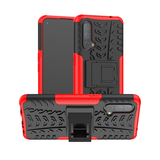 Tire Texture Shockproof TPU+PC Protective Case with Holder