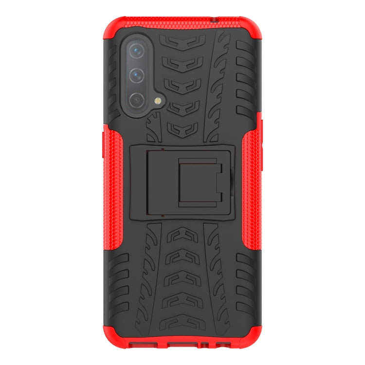 Tire Texture Shockproof TPU+PC Protective Case with Holder