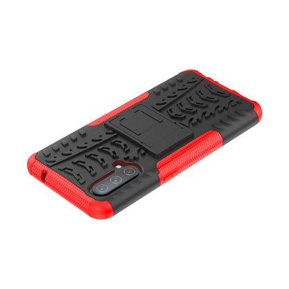 Tire Texture Shockproof TPU+PC Protective Case with Holder