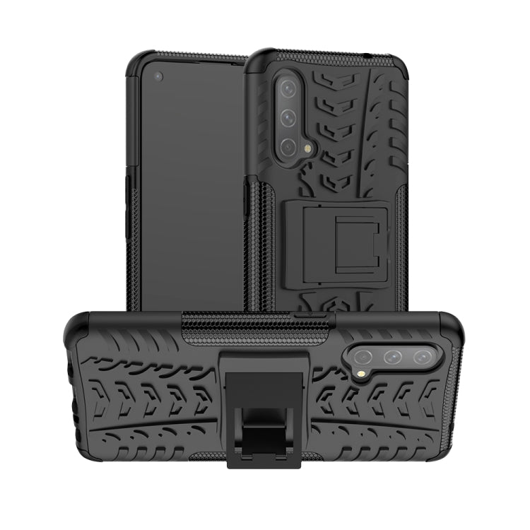 Tire Texture Shockproof TPU+PC Protective Case with Holder