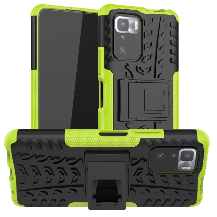 Tire Texture Shockproof TPU+PC Protective Case with Holder