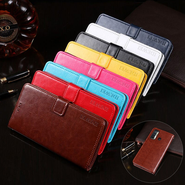 idewei Crazy Horse Texture Horizontal Flip Leather Case with Holder & Card Slots & Wallet, For Tecno Camon 17, For Huawei P50, For Tecno Camon 17P
