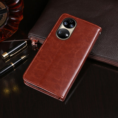 idewei Crazy Horse Texture Horizontal Flip Leather Case with Holder & Card Slots & Wallet, For Huawei P50 Pro, For Huawei Maimang 10 SE