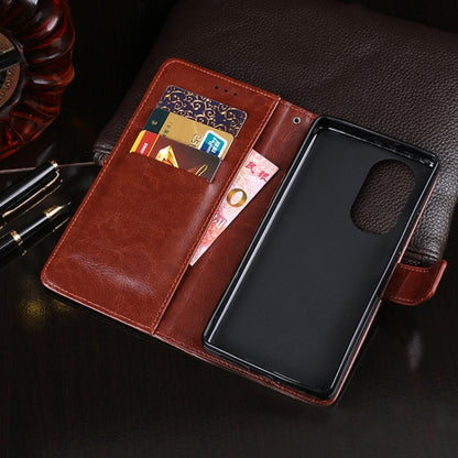 idewei Crazy Horse Texture Horizontal Flip Leather Case with Holder & Card Slots & Wallet, For Huawei P50 Pro, For Huawei Maimang 10 SE