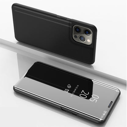 Plated Mirror Horizontal Flip Leather Case with Holder, For iPhone 13, For iPhone 13 Pro, For iPhone 13 Pro Max, For OnePlus Nord 2 5G, For OnePlus N200 5G