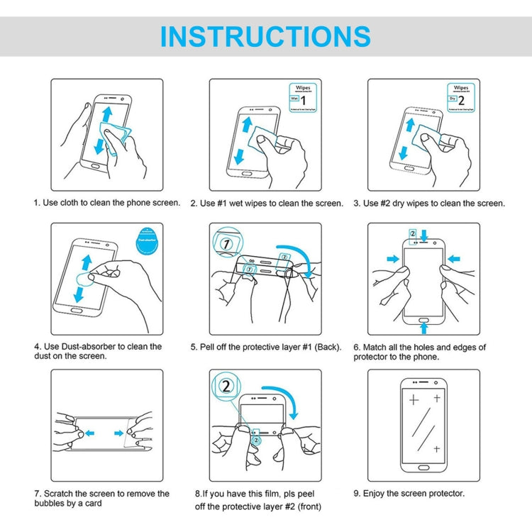 50 PCS 0.26mm 9H 2.5D Tempered Glass Film, For AGM X5 (50 PCS), For Nokia XR20 (50 PCS), For Blackview BL5000 Dual (50 PCS), For Cubot Max 3 (50 PCS), For Doogee V10 5G (50 PCS)