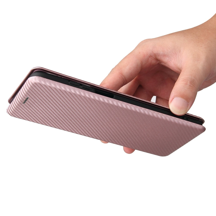 Carbon Fiber Texture Magnetic Horizontal Flip TPU + PC + PU Leather Case with Card Slot, For Motorola Edge 20, For Samsung Galaxy Z Fold3 5G, For OnePlus Nord 2 5G