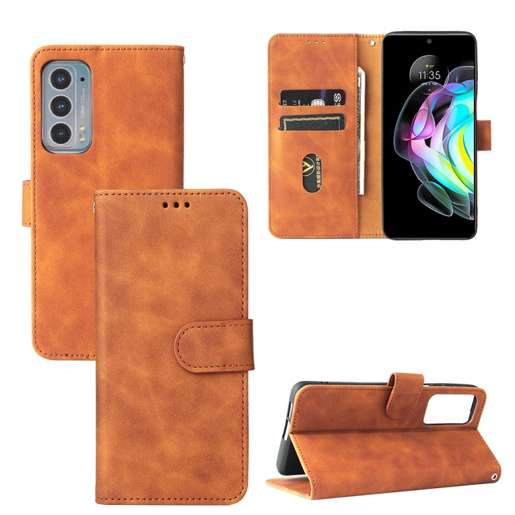 Solid Color Skin Feel Magnetic Buckle Horizontal Flip Calf Texture PU Leather Case with Holder & Card Slots & Wallet