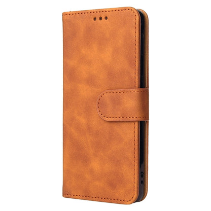 Solid Color Skin Feel Magnetic Buckle Horizontal Flip Calf Texture PU Leather Case with Holder & Card Slots & Wallet