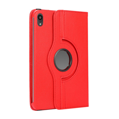 360 Degree Rotation Litchi Texture Flip Leather Case with Holder, For iPad mini 6 / mini 2024