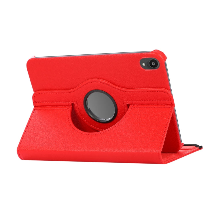 360 Degree Rotation Litchi Texture Flip Leather Case with Holder, For iPad mini 6 / mini 2024