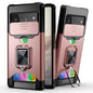 Sliding Camera Cover Design PC + TPU Shockproof Case with Ring Holder & Card Slot, For Google Pixel 6