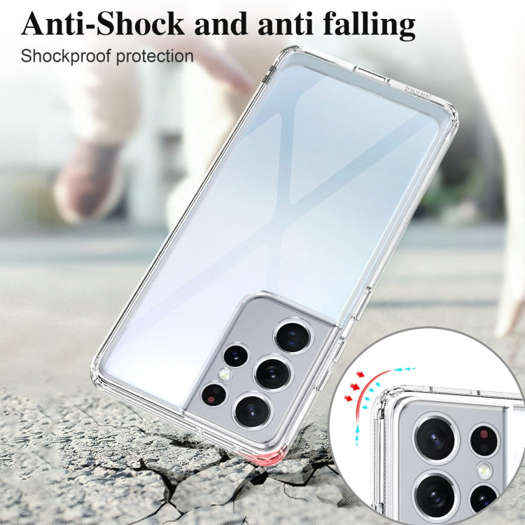 Crystal Clear Shockproof PC + TPU Protective Case