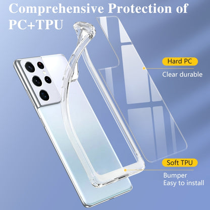 Crystal Clear Shockproof PC + TPU Protective Case