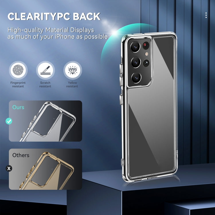 TPU + PC Transparent Shockproof Protective Case, For Samsung Galaxy S21 Ultra 5G, For Samsung Galaxy S21 5G, For Samsung Galaxy S21 FE, For Samsung Galaxy S21+ 5G