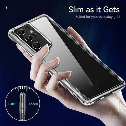 TPU + PC Transparent Shockproof Protective Case, For Samsung Galaxy S21 Ultra 5G, For Samsung Galaxy S21 5G, For Samsung Galaxy S21 FE, For Samsung Galaxy S21+ 5G