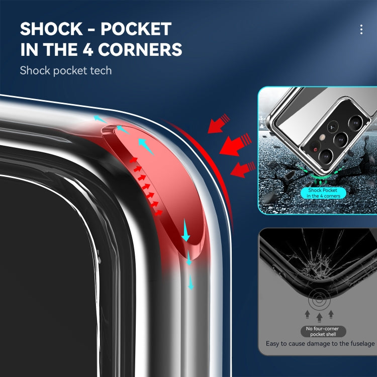 TPU + PC Transparent Shockproof Protective Case, For Samsung Galaxy S21 Ultra 5G, For Samsung Galaxy S21 5G, For Samsung Galaxy S21 FE, For Samsung Galaxy S21+ 5G