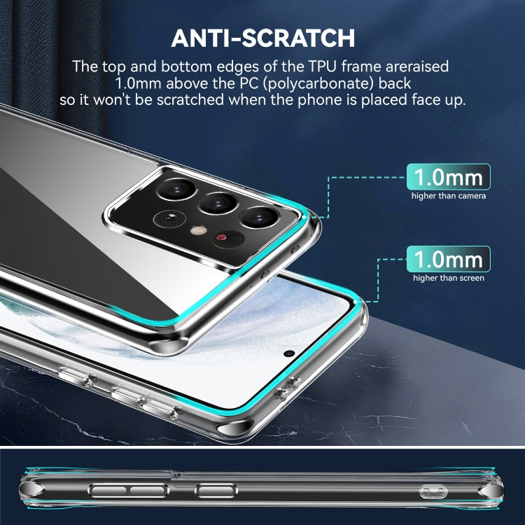 TPU + PC Transparent Shockproof Protective Case, For Samsung Galaxy S21 Ultra 5G, For Samsung Galaxy S21 5G, For Samsung Galaxy S21 FE, For Samsung Galaxy S21+ 5G