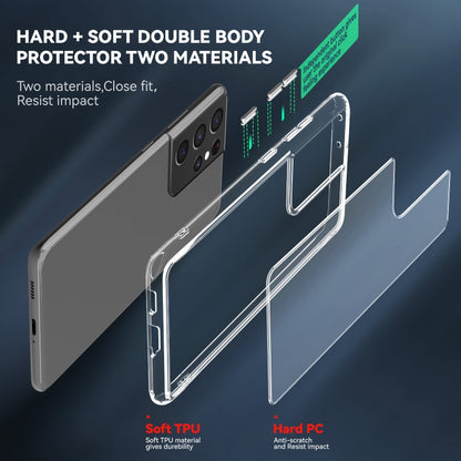 TPU + PC Transparent Shockproof Protective Case, For Samsung Galaxy S21 Ultra 5G, For Samsung Galaxy S21 5G, For Samsung Galaxy S21 FE, For Samsung Galaxy S21+ 5G