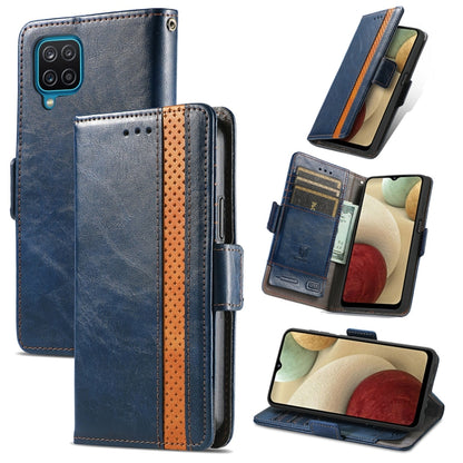 CaseNeo Business Splicing Dual Magnetic Buckle Horizontal Flip PU Leather Case with Holder & Card Slots & Wallet