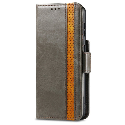 CaseNeo Business Splicing Dual Magnetic Buckle Horizontal Flip PU Leather Case with Holder & Card Slots & Wallet