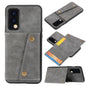 Double Buckle PU + TPU Shockproof Magnetic Protective Case with Card Slot & Holder, For OnePlus Nord 2 5G
