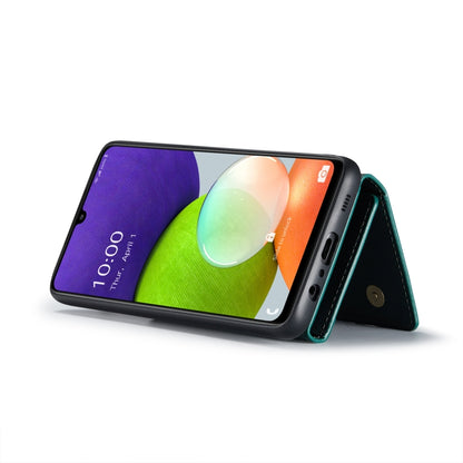 DG.MING M1 Series 3-Fold Multi Card Wallet + Magnetic Back Cover Shockproof Case with Holder Function, For Samsung Galaxy A22 4G