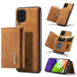 DG.MING M1 Series 3-Fold Multi Card Wallet + Magnetic Back Cover Shockproof Case with Holder Function