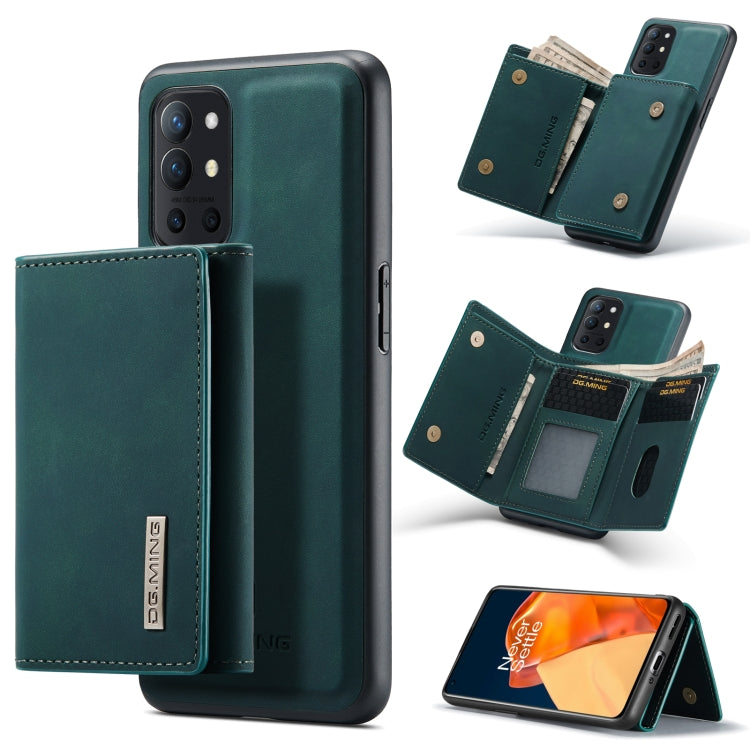 DG.MING M1 Series 3-Fold Multi Card Wallet + Magnetic Back Cover Shockproof Case with Holder Function