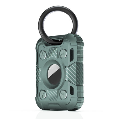 Tank Armor Anti-scratch Shockproof Carbon Fiber TPU Protective Cover Case with Keychain Ring Loop