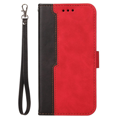 Business Stitching-Color Horizontal Flip PU Leather Case with Holder & Card Slots & Photo Frame