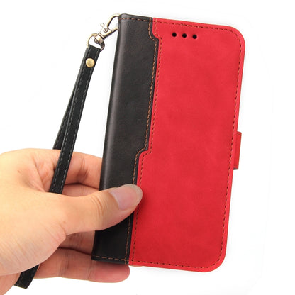 Business Stitching-Color Horizontal Flip PU Leather Case with Holder & Card Slots & Photo Frame