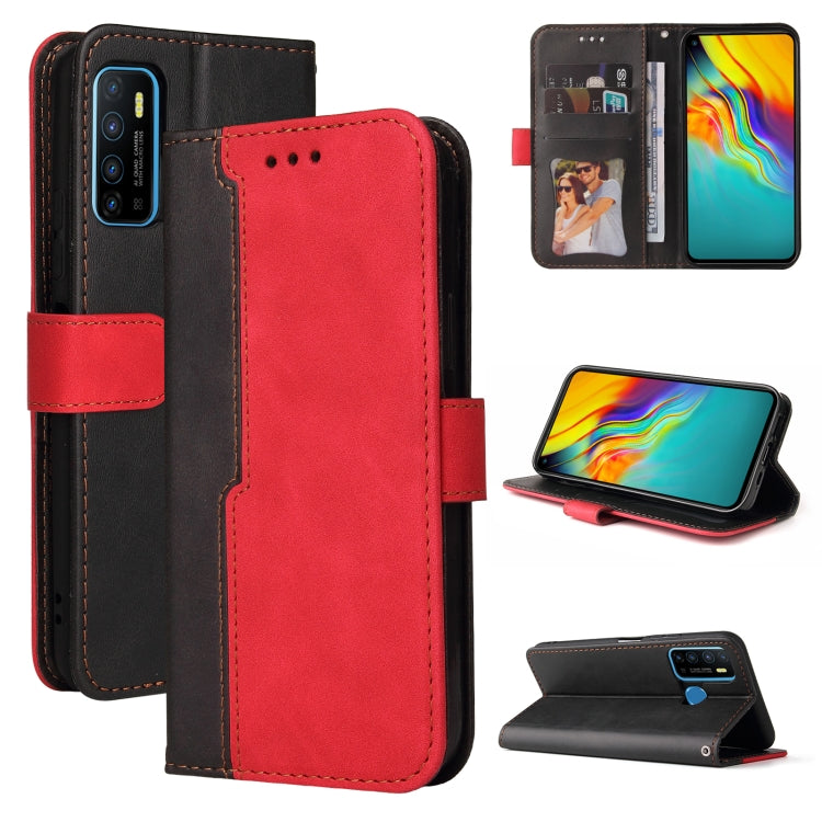 Business Stitching-Color Horizontal Flip PU Leather Case with Holder & Card Slots & Photo Frame