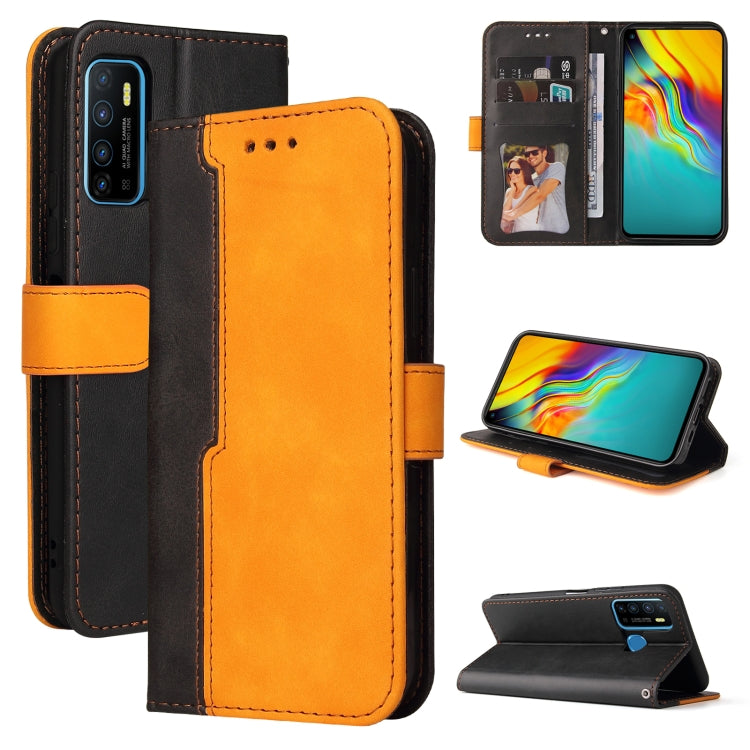 Business Stitching-Color Horizontal Flip PU Leather Case with Holder & Card Slots & Photo Frame