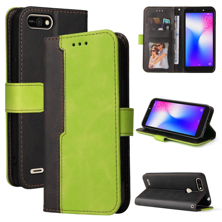 Business Stitching-Color Horizontal Flip PU Leather Case with Holder & Card Slots & Photo Frame