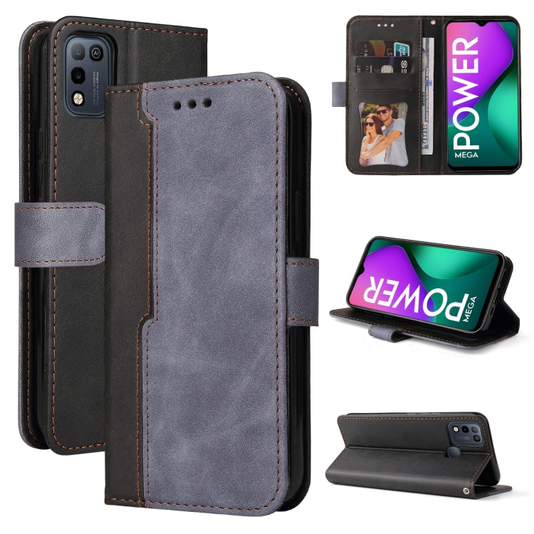 Business Stitching-Color Horizontal Flip PU Leather Case with Holder & Card Slots & Photo Frame