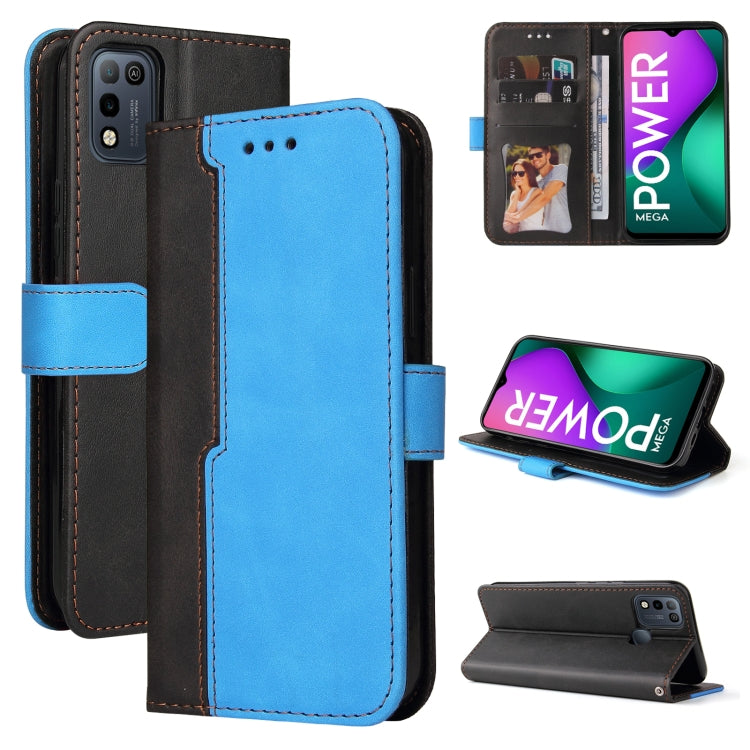 Business Stitching-Color Horizontal Flip PU Leather Case with Holder & Card Slots & Photo Frame